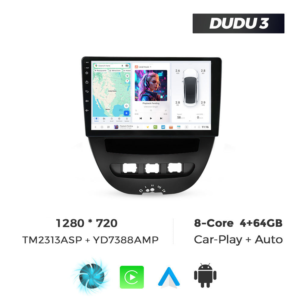 DUDU7 Citroen C1 Peugeot 107 Toyota Aygo 2005-2014 Head Unit Car Stereo | Apple CarPlay & Android Auto
