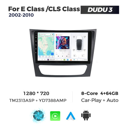 DUDU7 Mercedes E-Class CLS 2002-2010 Head Unit Car Stereo | Apple CarPlay & Android Auto
