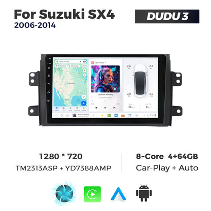 DUDU7 Suzuki SX4 2006-2014 Head Unit Car Stereo | Apple CarPlay & Android Auto