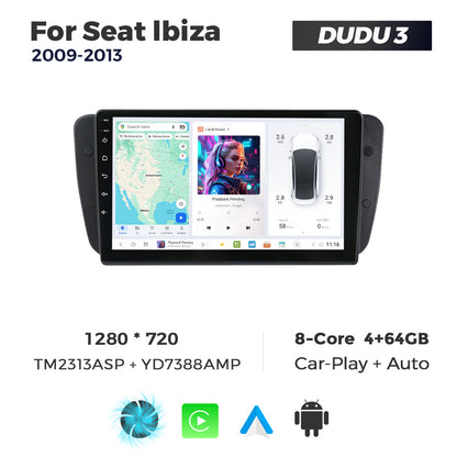 DUDU7 Seat Ibiza 2009-2013 Head Unit Car Stereo | Apple CarPlay & Android Auto