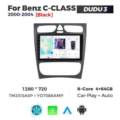 DUDU7 Mercedes C-Class 2000-2004 Head Unit Car Stereo | Apple CarPlay & Android Auto