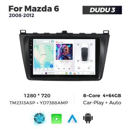 DUDU7 Mazda 6 2008-2012 Head Unit Car Stereo | Apple CarPlay & Android Auto