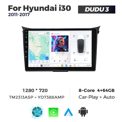 DUDU7 Hyundai i30 2011-2017 Head Unit Car Stereo | Apple CarPlay & Android Auto