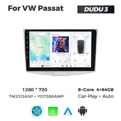 DUDU7 Volkswagen Passat B6 B7 CC 2005-2016 Head Unit Car Stereo | Apple CarPlay & Android Auto