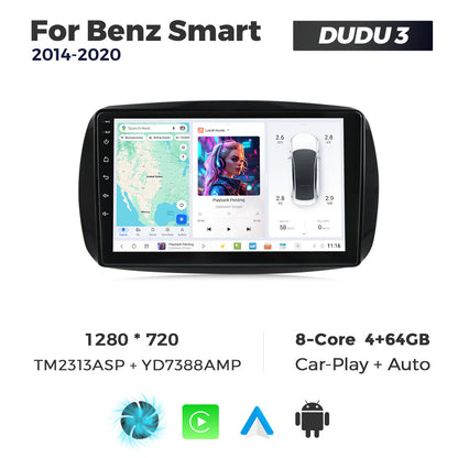 DUDU7 Smart Fortwo Forfour 2015-2020 Head Unit Car Stereo | Apple CarPlay & Android Auto