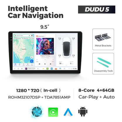 DUDU7 Universal Head Unit Car Stereo 9 & 9.5inch | Apple CarPlay & Android Auto
