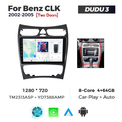 DUDU7 Mercedes CLK 2002-2005 Head Unit Car Stereo | Apple CarPlay & Android Auto
