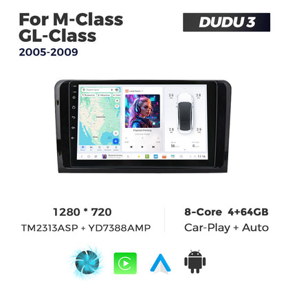 DUDU7 Mercedes ML GL 2005-2010 Head Unit Car Stereo | Apple CarPlay & Android Auto