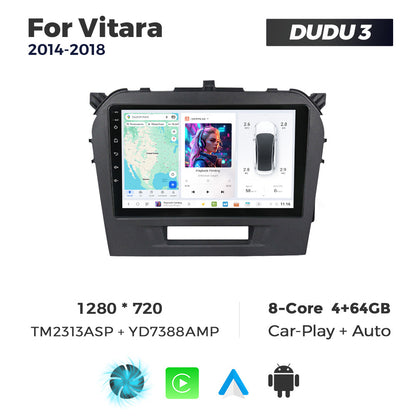 DUDU7 Suzuki Vitara 2014-2018 Head Unit Car Stereo | Apple CarPlay & Android Auto
