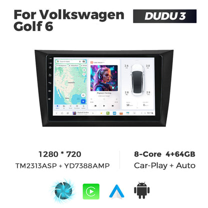 DUDU7 Volkswagen Golf MK6 B6 2007-2012 Head Unit Car Stereo | Apple CarPlay & Android Auto