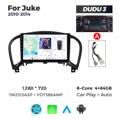 DUDU7 Nissan Juke 2010-2019 Head Unit Car Stereo | Apple CarPlay & Android Auto