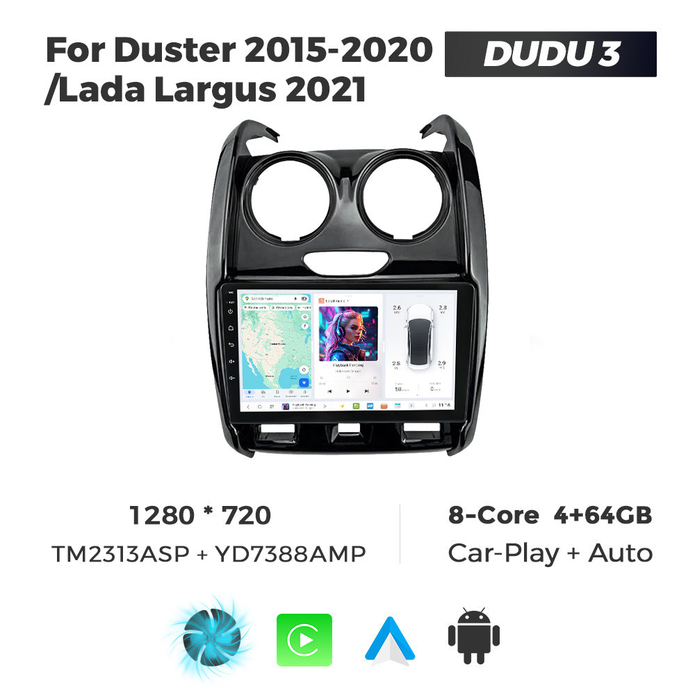DUDU7 Dacia Duster 2015-2020 Head Unit Car Stereo | Apple CarPlay & Android Auto
