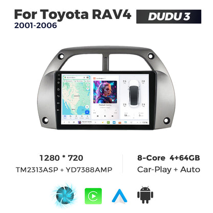 DUDU7 Toyota RAV4 2001-2006 Head Unit Car Stereo | Apple CarPlay & Android Auto