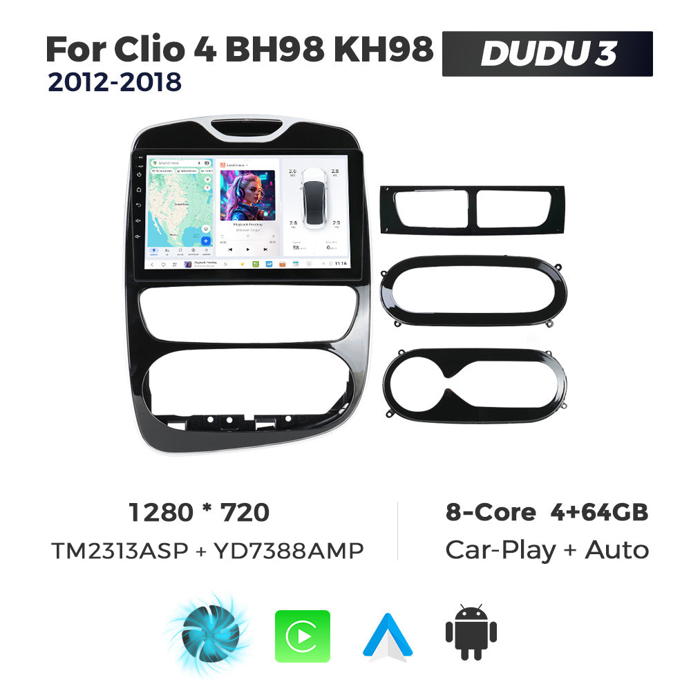 DUDU7 Renault Clio 4 2012-2020 Head Unit Car Stereo | Apple CarPlay & Android Auto