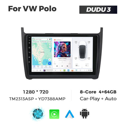 DUDU7 Volkswagen Polo 2010-2015 Head Unit Car Stereo | Apple CarPlay & Android Auto