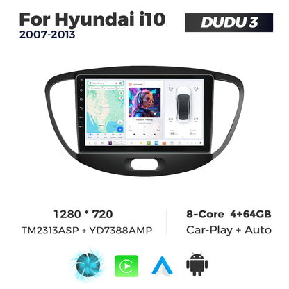 DUDU7 Hyundai i10 2007-2013 Head Unit Car Stereo | Apple CarPlay & Android Auto