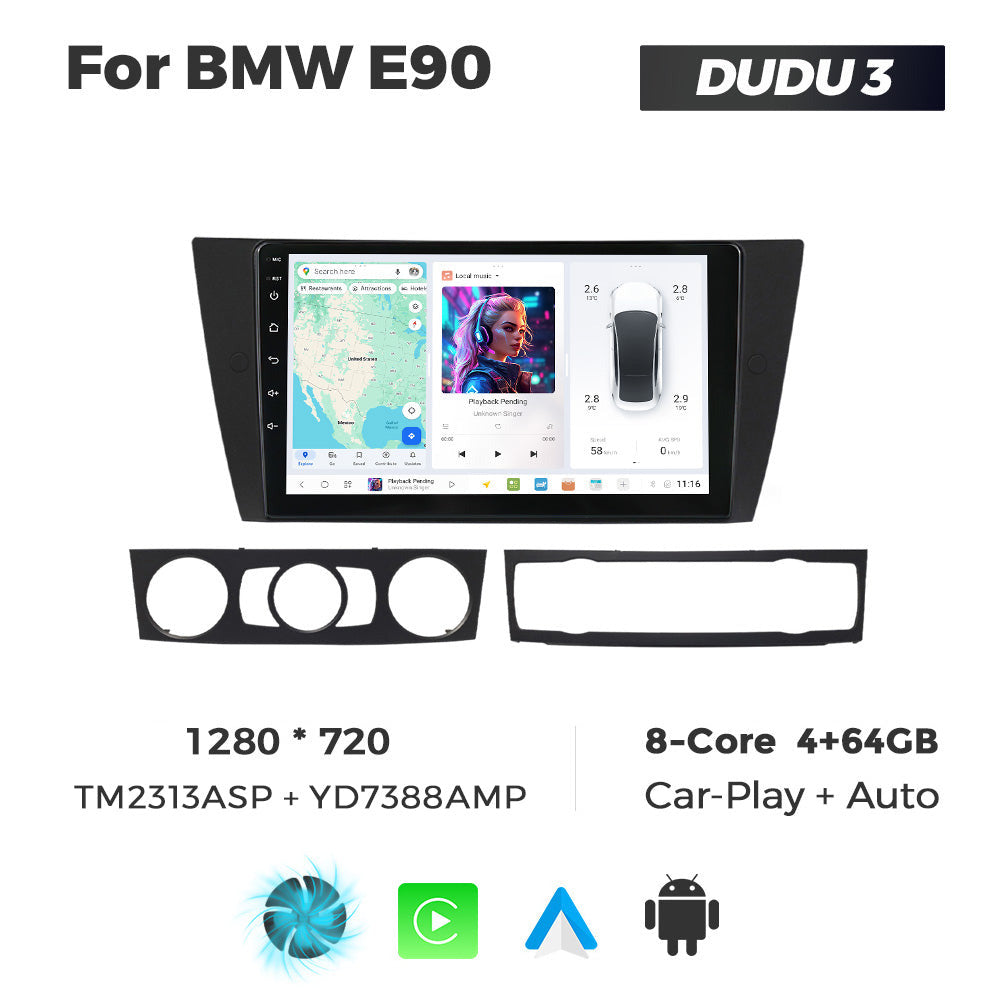 DUDU7 BMW 3 Series E90 2004-2013 Head Unit Car Stereo | Apple CarPlay & Android Auto