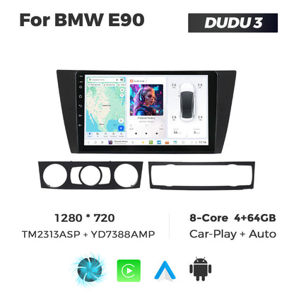 DUDU7 BMW 3 Series E90 2004-2013 Head Unit Car Stereo | Apple CarPlay & Android Auto
