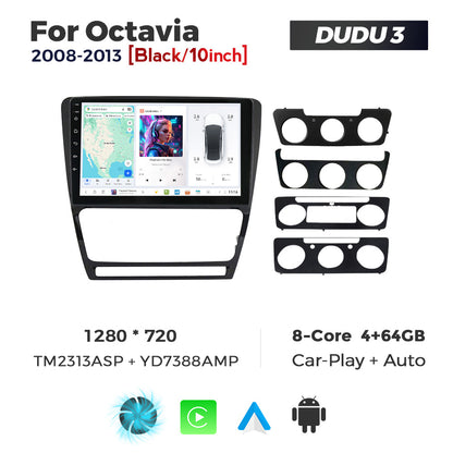 DUDU7 Skoda Octavia 2008-2013 Head Unit Car Stereo | Apple CarPlay & Android Auto