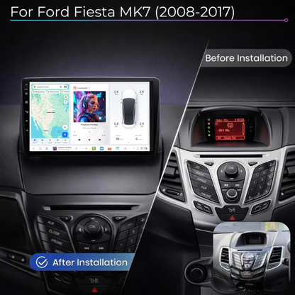DUDU7 Ford Fiesta MK7 2008-2017 Head Unit Car Stereo | Apple CarPlay & Android Auto
