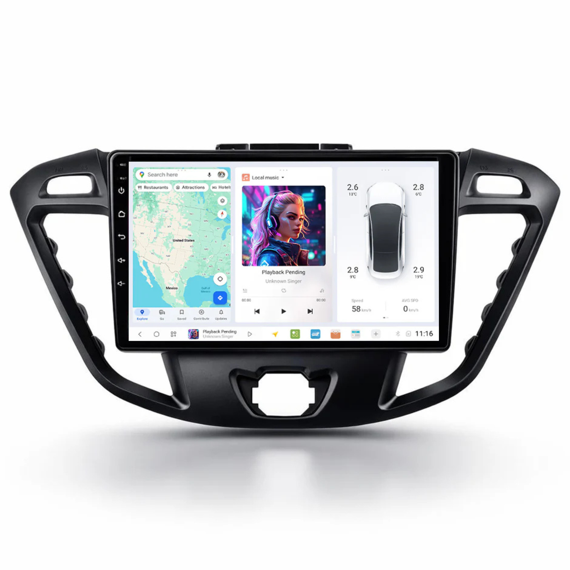 DUDU7 Ford Transit Custom MK8 2013-2018 Head Unit Car Stereo | Apple CarPlay & Android Auto