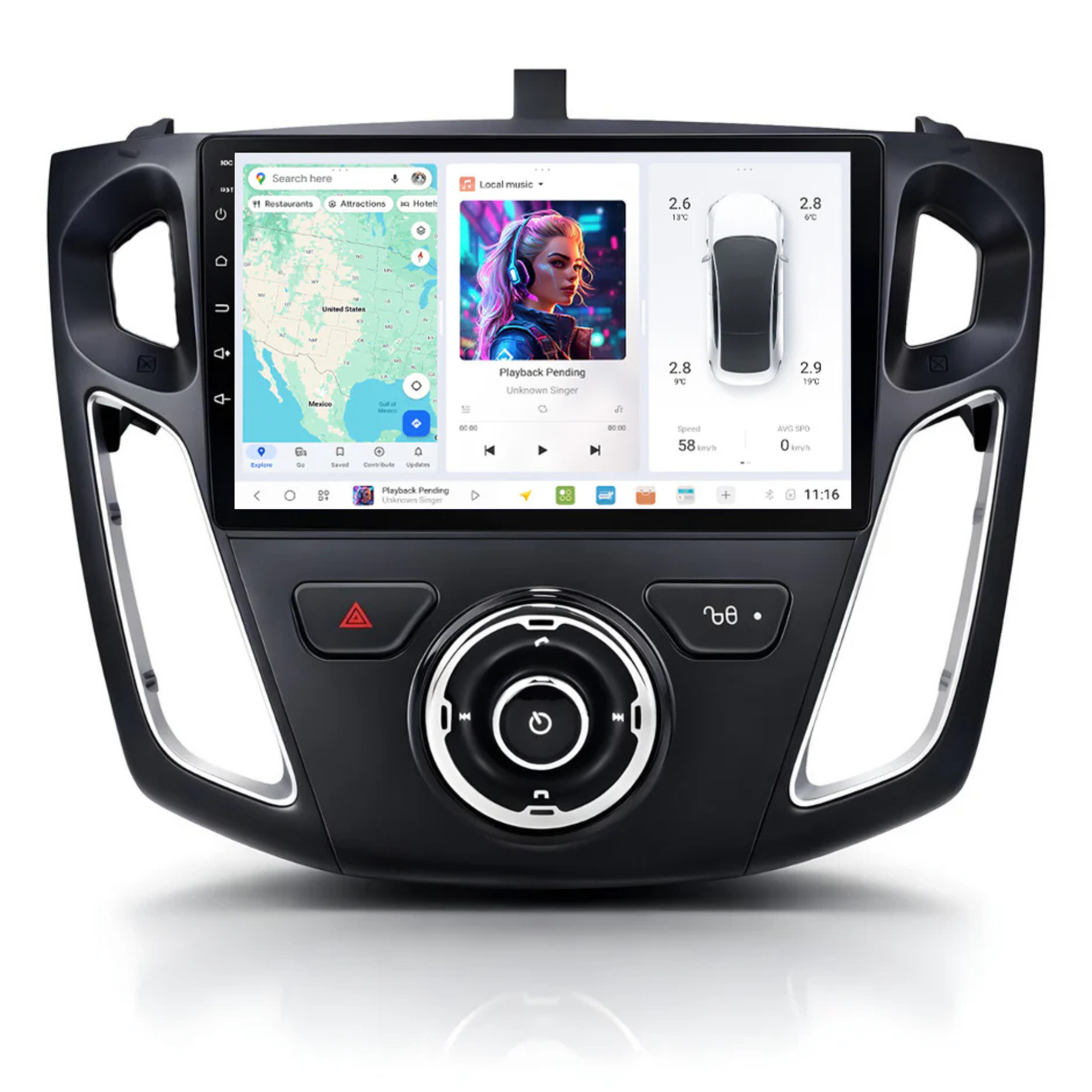 DUDU7 Ford Focus 3 2011-2019 Head Unit Car Stereo | Apple CarPlay & Android Auto