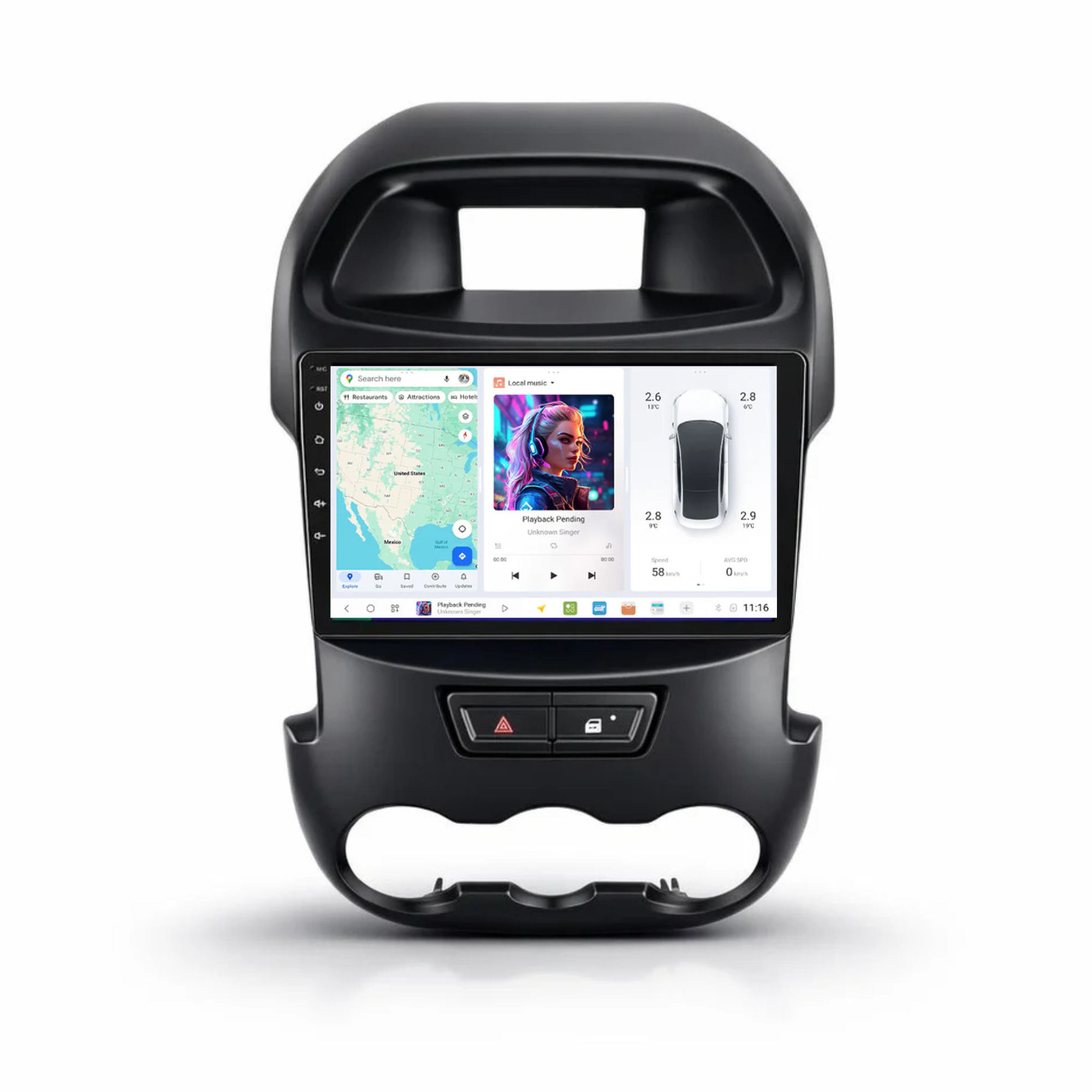 DUDU7 Ford Ranger T6 2011-2016 Head Unit Car Stereo | Apple CarPlay & Android Auto