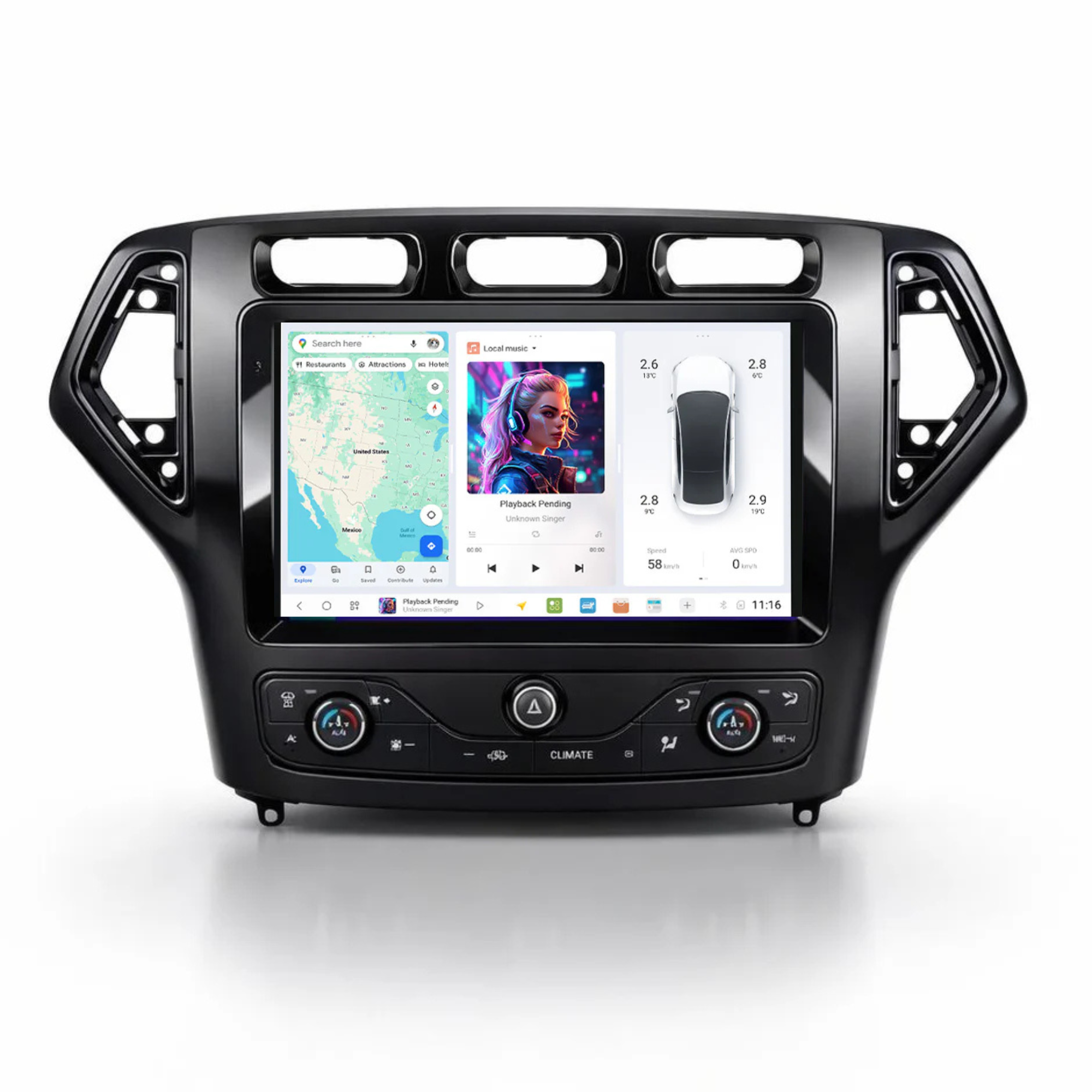 DUDU7 Ford Mondeo MK4 2007-2014 Head Unit Car Stereo | Apple CarPlay & Android Auto