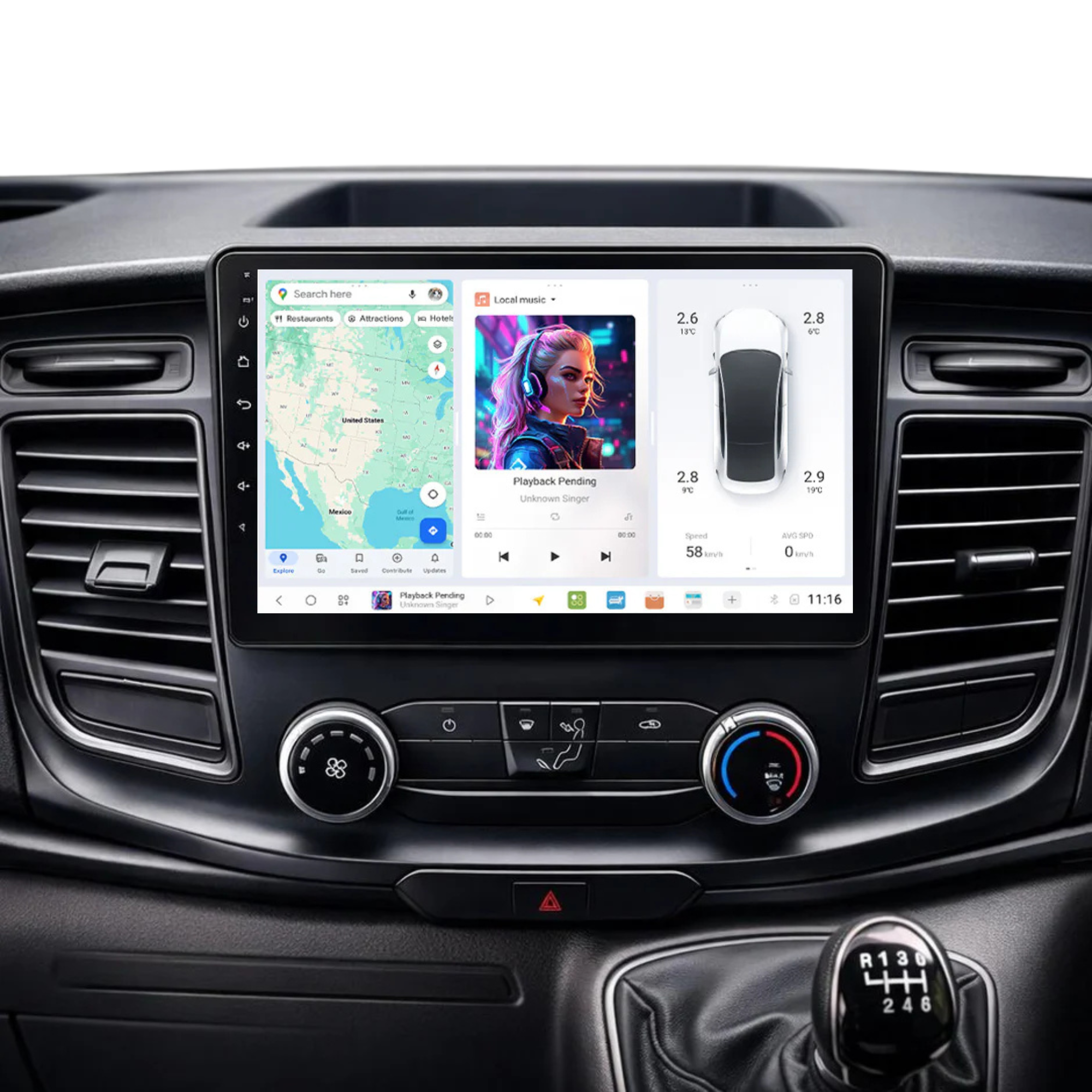 DUDU7 Ford Transit Custom Tourneo 350 2018-2024 Head Unit Car Stereo | Apple CarPlay & Android Auto