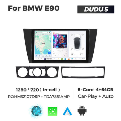 DUDU7 BMW 3 Series E90 2004-2013 Head Unit Car Stereo | Apple CarPlay & Android Auto