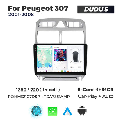 DUDU7 Peugeot 307 307CC 2007-2015 Head Unit Car Stereo | Apple CarPlay & Android Auto