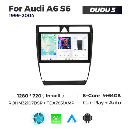 DUDU7 Audi A6 1999-2004  Head Unit Car Stereo | Apple CarPlay & Android Auto