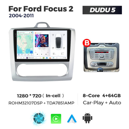 DUDU7 Ford Focus 2004-2011 Head Unit Car Stereo | Apple CarPlay & Android Auto