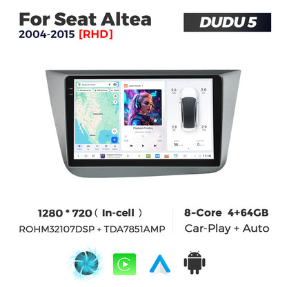 DUDU7 Seat Altea RHD 2004-2015 Head Unit Car Stereo | Apple CarPlay & Android Auto