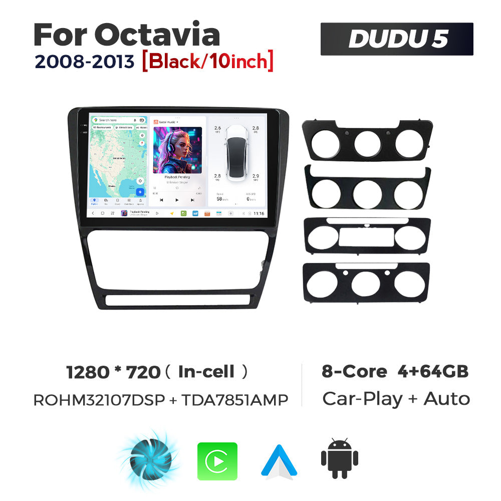 DUDU7 Skoda Octavia 2008-2013 Head Unit Car Stereo | Apple CarPlay & Android Auto