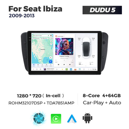 DUDU7 Seat Ibiza 2009-2013 Head Unit Car Stereo | Apple CarPlay & Android Auto