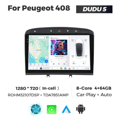 DUDU7 Peugeot 308 308SW 408 2007-2013 Head Unit Car Stereo | Apple CarPlay & Android Auto