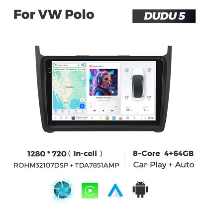DUDU7 Volkswagen Polo 2010-2015 Head Unit Car Stereo | Apple CarPlay & Android Auto