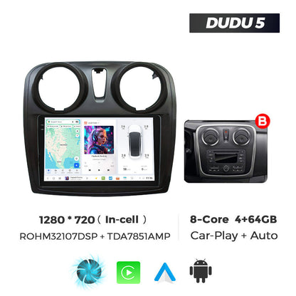 DUDU7 Dacia Logan Sandero 2012-2020  Head Unit Car Stereo | Apple CarPlay & Android Auto