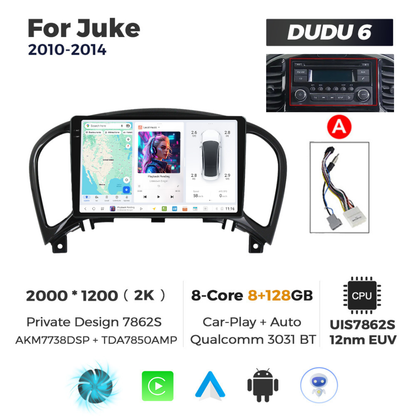 DUDU7 Nissan Juke 2010-2019 Head Unit Car Stereo | Apple CarPlay & Android Auto
