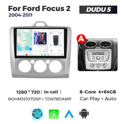 DUDU7 Ford Focus 2004-2011 Head Unit Car Stereo | Apple CarPlay & Android Auto