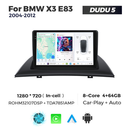 DUDU7 BMW X3 E83 2004-2012 Head Unit Car Stereo | Apple CarPlay & Android Auto