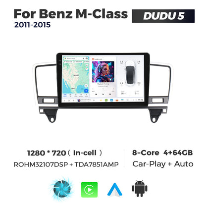 DUDU7 Mercedes ML GL 2011-2015 Head Unit Car Stereo | Apple CarPlay & Android Auto