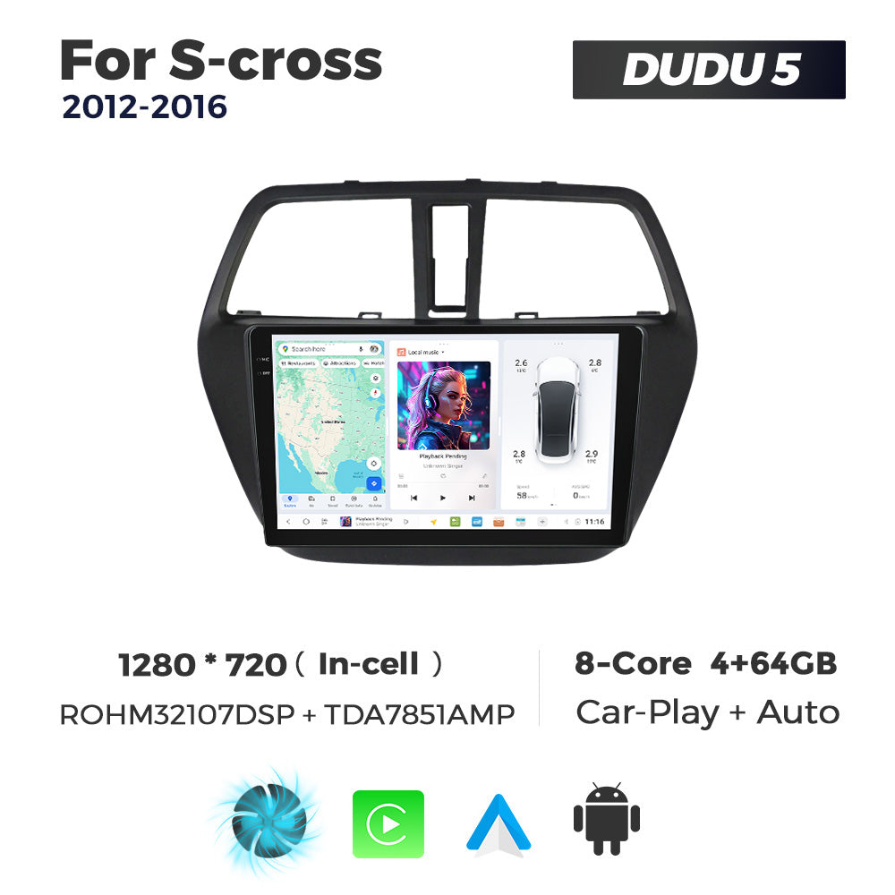 DUDU7 Suzuki S-Cross 2012-2016 Head Unit Car Stereo | Apple CarPlay & Android Auto