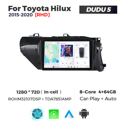 DUDU7 Toyota Hilux 2015-2020 Head Unit Car Stereo | Apple CarPlay & Android Auto