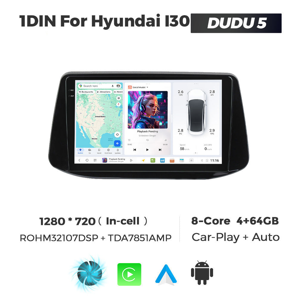 DUDU7 Hyundai i30 2017-2025 Head Unit Car Stereo | Apple CarPlay & Android Auto