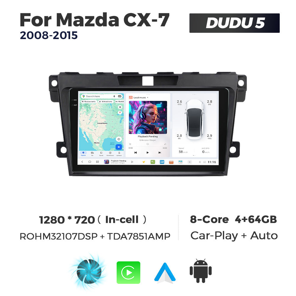 DUDU7 Mazda CX-7 2008-2015 Head Unit Car Stereo | Apple CarPlay & Android Auto