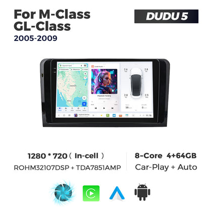 DUDU7 Mercedes ML GL 2005-2010 Head Unit Car Stereo | Apple CarPlay & Android Auto