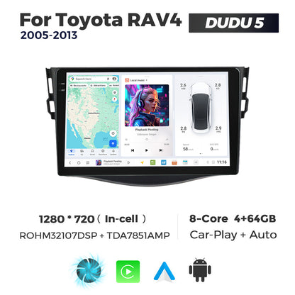 DUDU7 Toyota RAV4 2005-2013 Head Unit Car Stereo | Apple CarPlay & Android Auto