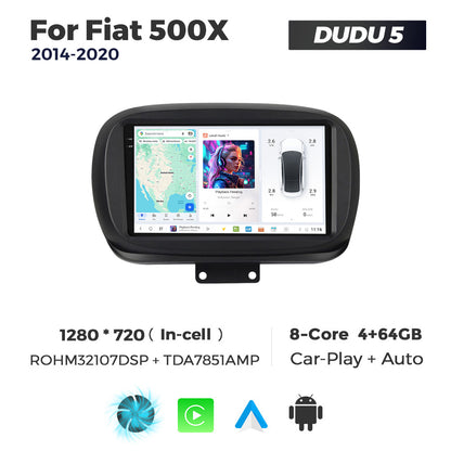 DUDU7 Fiat 500X 2014-2020 Head Unit Car Stereo | Apple CarPlay & Android Auto